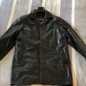 Banana Republic 3/4 length leather jacket.
